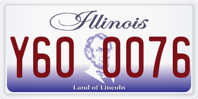 IL license plate Y600076
