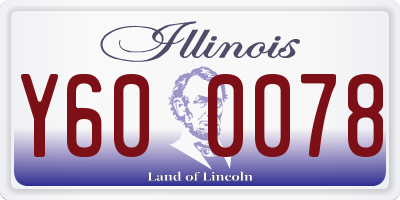 IL license plate Y600078
