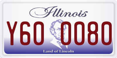 IL license plate Y600080