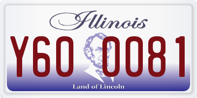 IL license plate Y600081