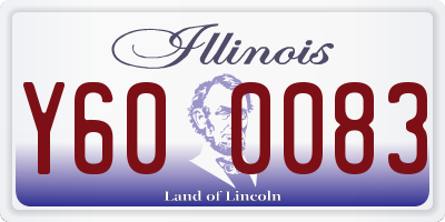 IL license plate Y600083