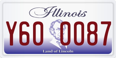 IL license plate Y600087