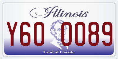 IL license plate Y600089
