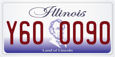 IL license plate Y600090