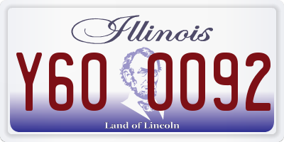 IL license plate Y600092