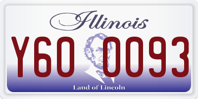 IL license plate Y600093