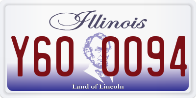 IL license plate Y600094