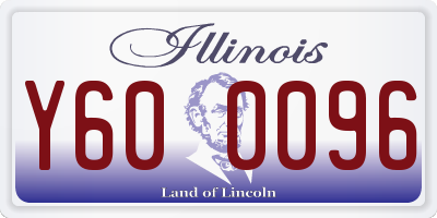 IL license plate Y600096