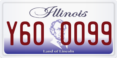 IL license plate Y600099