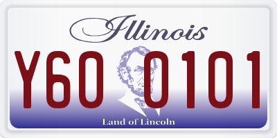 IL license plate Y600101