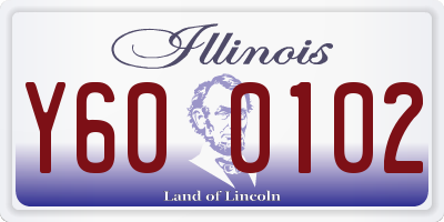 IL license plate Y600102