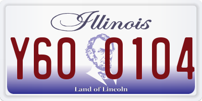 IL license plate Y600104