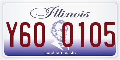 IL license plate Y600105