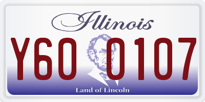 IL license plate Y600107