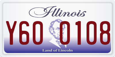 IL license plate Y600108
