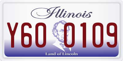 IL license plate Y600109