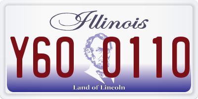 IL license plate Y600110
