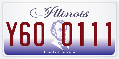 IL license plate Y600111
