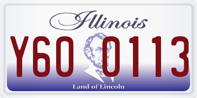 IL license plate Y600113