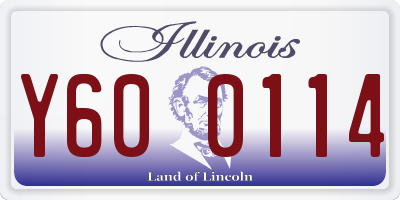 IL license plate Y600114