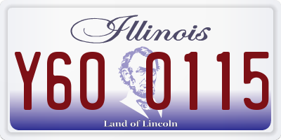 IL license plate Y600115
