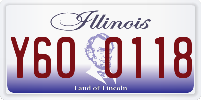 IL license plate Y600118