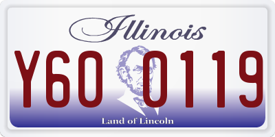 IL license plate Y600119
