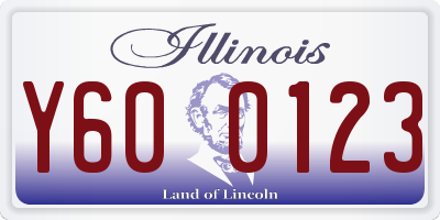IL license plate Y600123