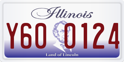 IL license plate Y600124