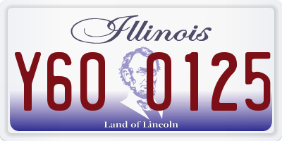 IL license plate Y600125