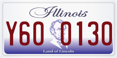 IL license plate Y600130