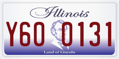 IL license plate Y600131
