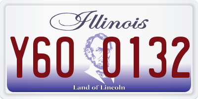 IL license plate Y600132