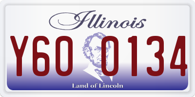 IL license plate Y600134