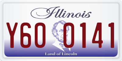 IL license plate Y600141