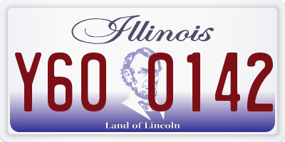 IL license plate Y600142