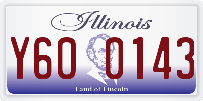 IL license plate Y600143