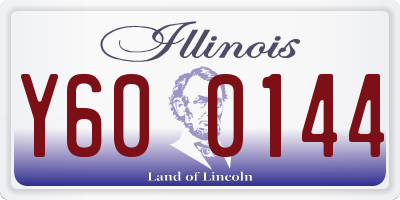 IL license plate Y600144