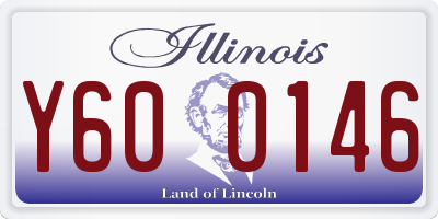 IL license plate Y600146