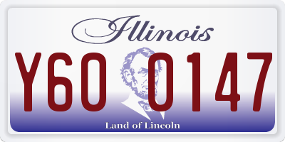 IL license plate Y600147
