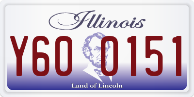 IL license plate Y600151