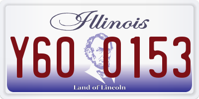 IL license plate Y600153