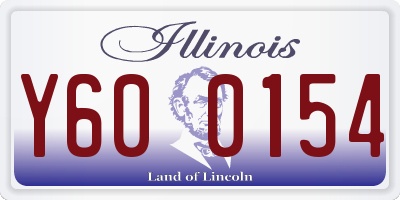IL license plate Y600154