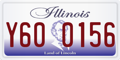 IL license plate Y600156