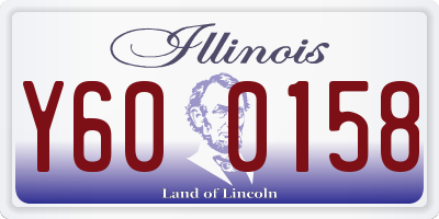 IL license plate Y600158