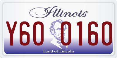 IL license plate Y600160