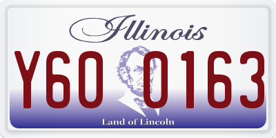 IL license plate Y600163