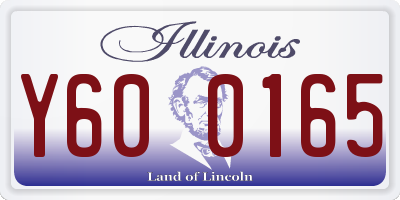 IL license plate Y600165
