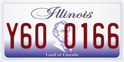 IL license plate Y600166