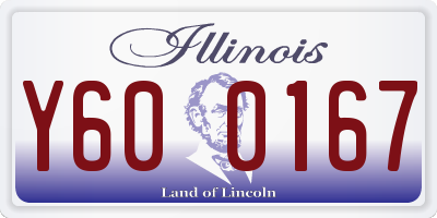IL license plate Y600167